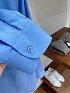 Мужская синяя рубашка Kiton premium