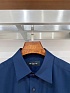 Мужская тёмно-синяя рубашка Kiton premium
