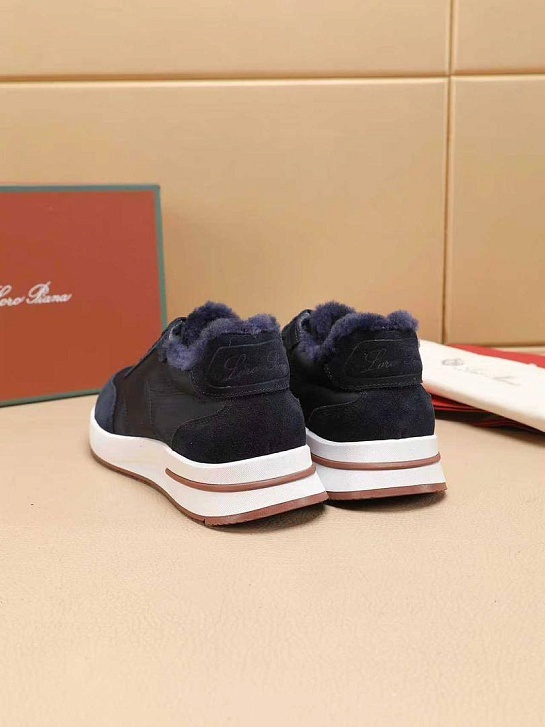 Кроссовки с мехом Loro Piana Week End Walk Evo