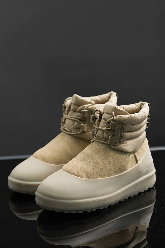 Ботинки с мехом UGG Classic Mini Lace-Up - Dune