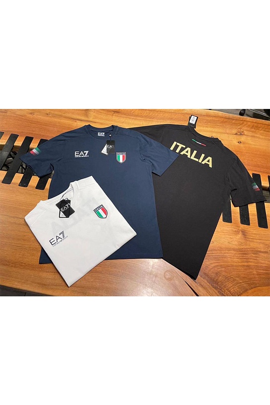 Белая футболка Emporio Armani 7 Team Italia
