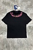 Чёрная оверсайз футболка Louis Vuitton logo print