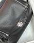 Женская кожаная сумка Hermes Lindy Premium 26x18x13 см - Black