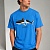Синяя оверсайз футболка Palm Angels Shark