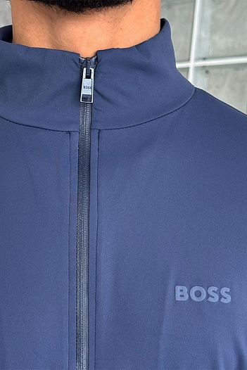 Кофта на молнии Hugo Boss синего цвета   