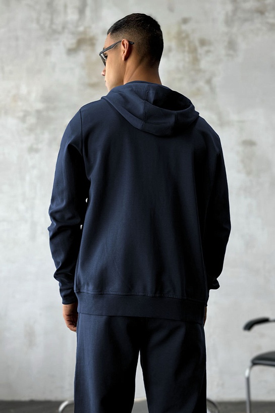 Кофта на молнии Hugo Boss logo-patch - Navy