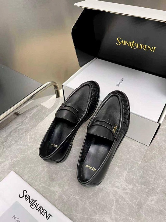 Женские кожаные лоферы Yves Saint Laurent premium