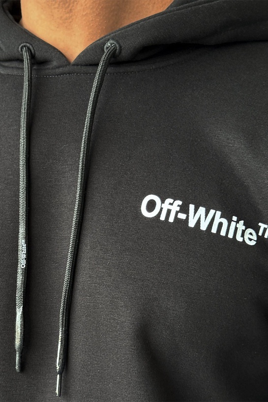 Мужское худи Off-White Brick Arrows logo-print