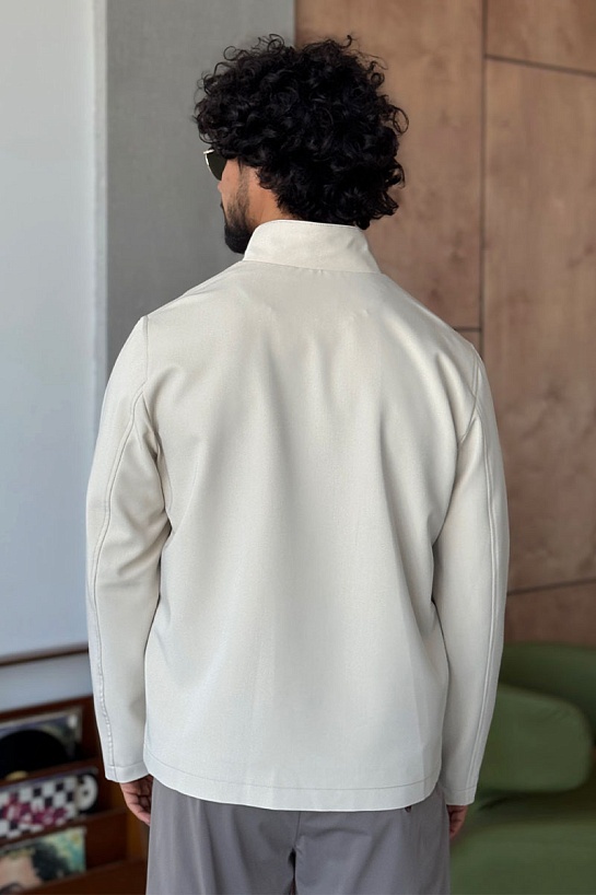 Мужская бежевая куртка Hermes