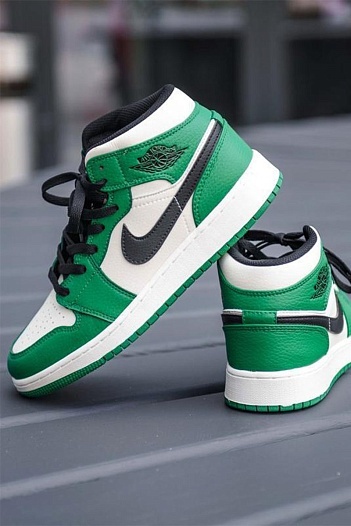 Кроссовки Nike Air Jordan 1 Mid "Pine Green"   