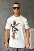 Мужская белая футболка Iceberg x Looney Tunes