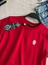 Женская красная футболка Chrome Hearts premium