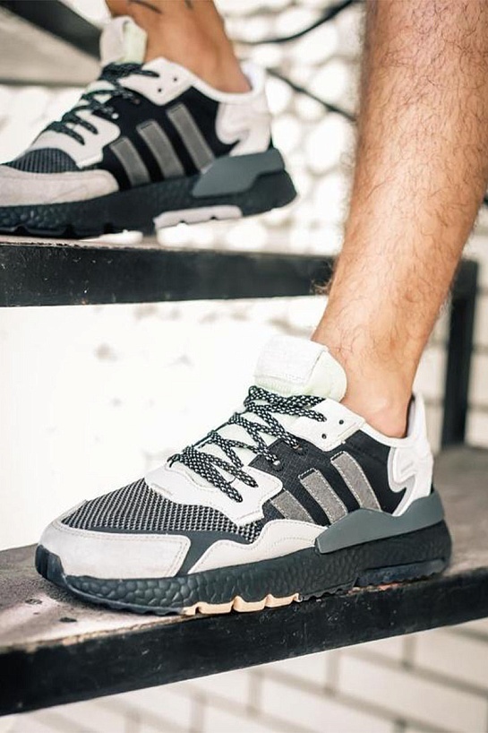 Кроссовки Adidas Nite Jogger - Black / Grey