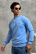 Свитшот голубого цвета Calvin Klein embroidered-logo