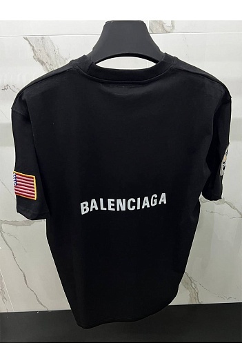 Чёрная оверсайз футболка Balenciaga x NASA   