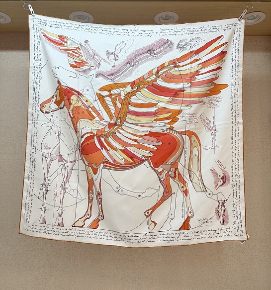 Платок Hermes Harnais Le Pegase premium 87x88 см