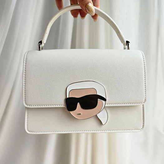 Женская сумка Karl Lagerfeld ikonik 22x15 см - White   