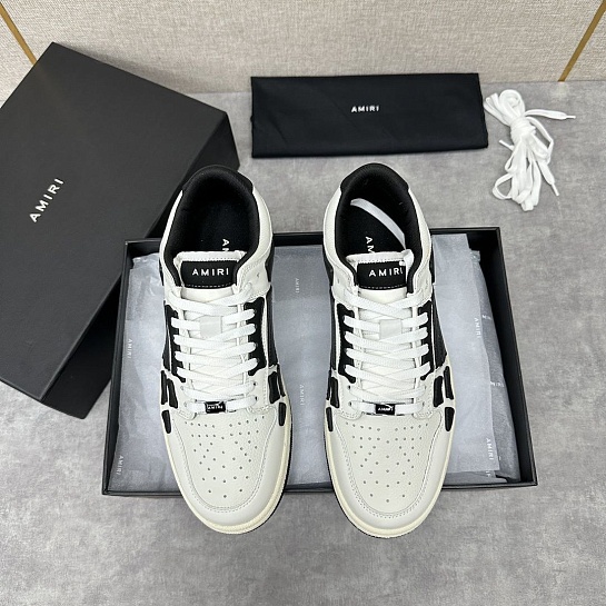 Кожаные кроссовки Amiri Skel Top Low