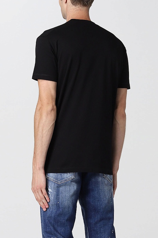 Мужская футболка Dsquared2 "ICON" - Black