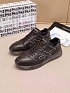 Кожаные кроссовки с мехом Premiata low-top - Brown