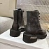 Женские кожаные ботинки Balenciaga чёрного цвета