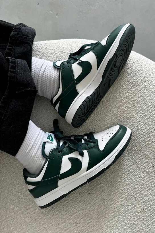 Кроссовки Nike Dunk Low - Green Michigan