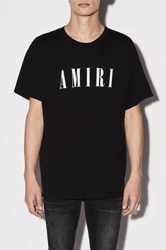 Футболка чёрного цвета Amiri core logo
