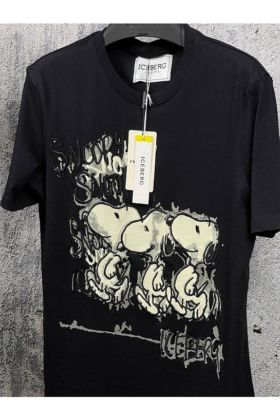 Мужская футболка Iceberg "Snoopy" - Black