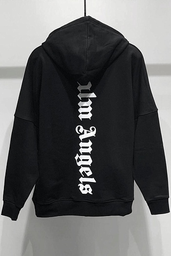 Оверсайз худи Palm Angels Vertical Logo - Black   