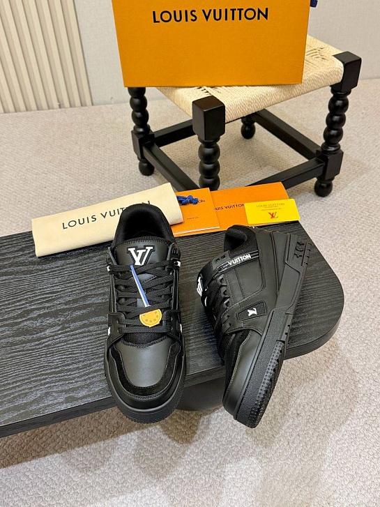 Мужские кроссовки Louis Vuitton Trainer - Black