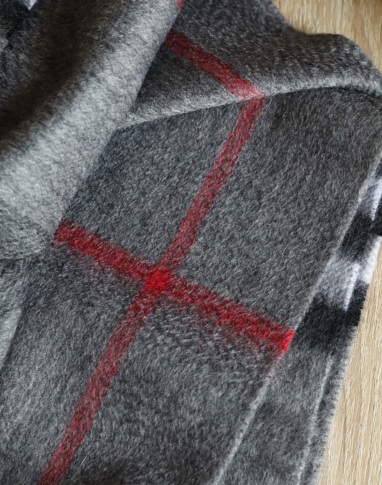 Шарф Burberry Check premium 168x30 см - Grey