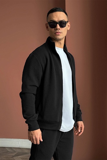 Кофта на молнии Louis Vuitton monogram all-over - Black   