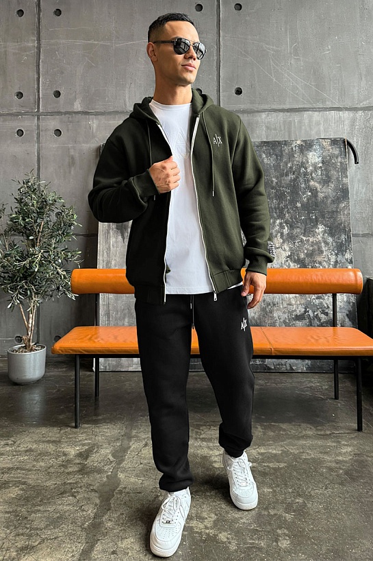 Утеплённые штаны на флисе Armani Exchange - Black