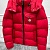 Мужской пуховик Moncler красного цвета