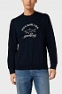 Мужской тёмно-синий свитшот Paul & Shark logo-embroidered