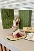 Женские кожаные кроссовки Gucci GG Screener - Beige / Pink