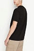 Футболка чёрного цвета Armani Exchange white logo