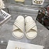 Женские кожаные шлёпанцы Dior D-Cross - White