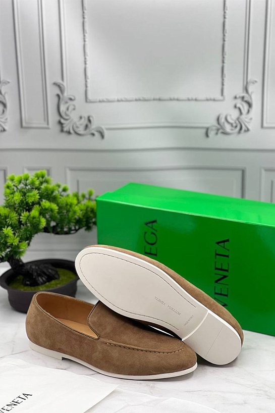 Мужские замшевые лоферы Bottega Veneta