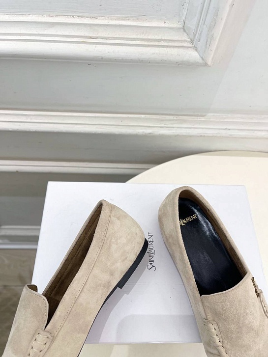 Женские замшевые лоферы Yves Saint Laurent premium