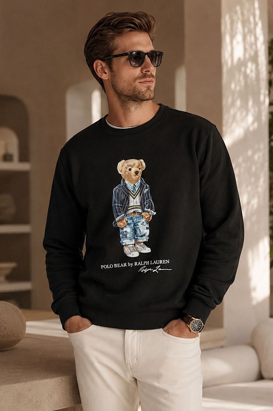 Чёрный свитшот Роlо Ralрh Lаurеn "Bear"