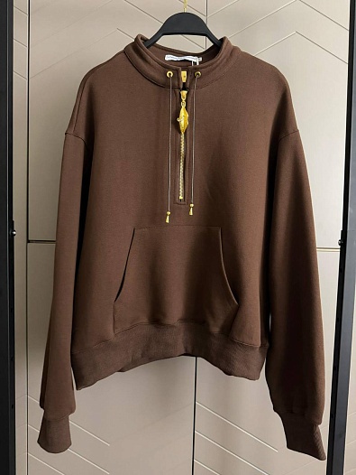 Женский свитшот Schiaparelli Premium zip neck - Brown   