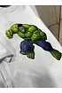 Белая оверсайз футболка Balenciaga Hulk