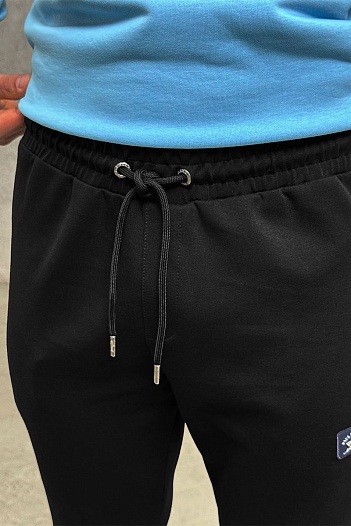 Чёрные спортивные штаны Paul & Shark logo-patch   