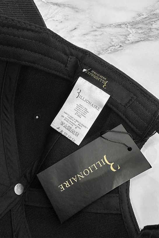 Мужская чёрная бейсболка Billionaire