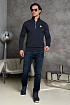 Мужской джемпер Moncler logo-patch - Navy