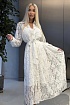 Женское кружевное платье белого цвета Zimmermann premium