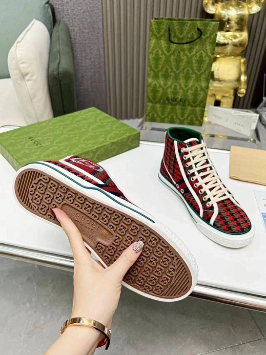 Мужские кроссовки Gucci Tennis 1977 high-top - Red