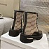 Женские кожаные ботинки Balenciaga чёрного цвета