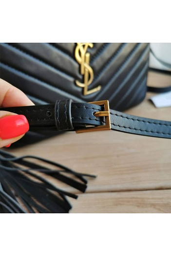 Кожаная сумка Yves Saint Laurent Lou medium 23x16 см (2 расцветки)   